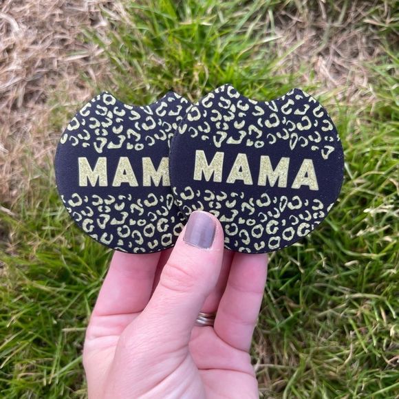 Mama Animal Print Car Coaster | Animal Print Car Coaster Set | Car Accessories - Picture 7 of 12